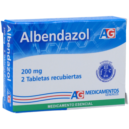 ALBENDAZOL  X 2 TAB (AG) C11MY11