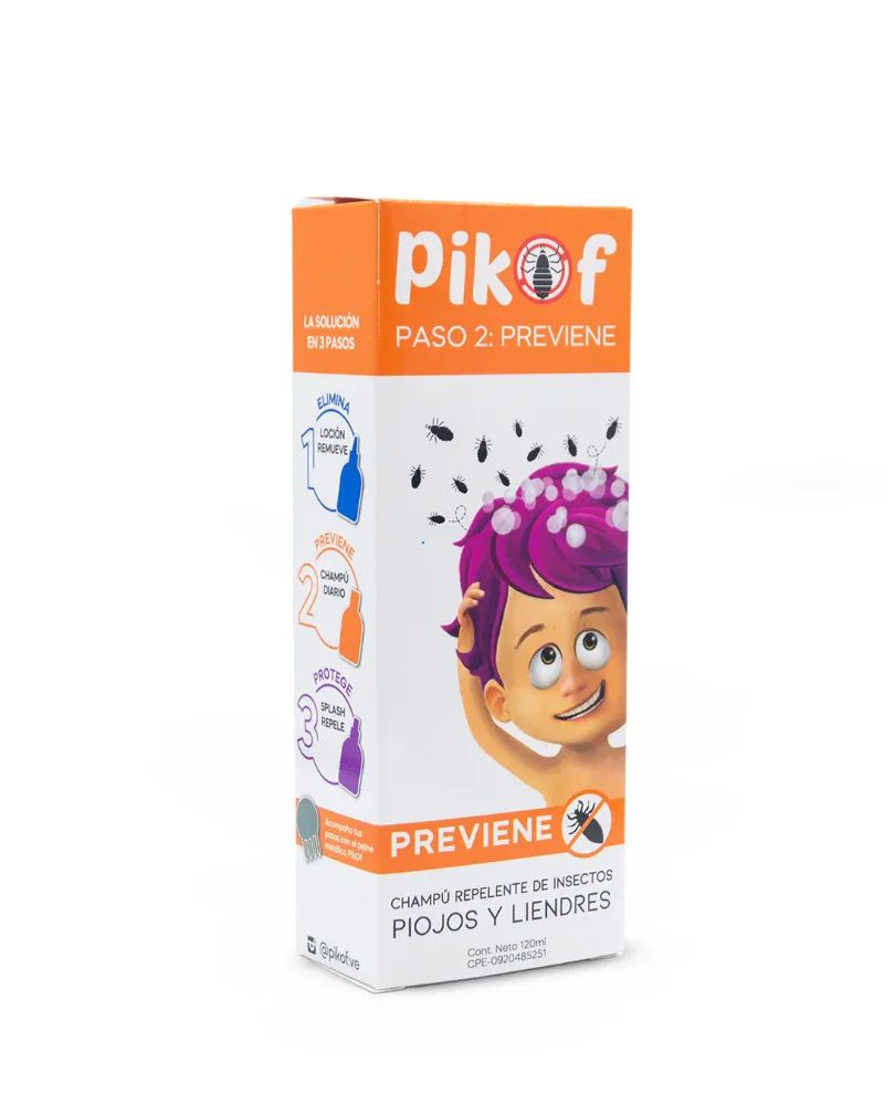 PIKOF PIOJOS CHAMPU PASO 2 PREVIENE 120ML