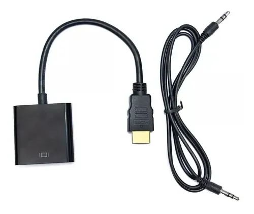 ADAPTADOR HDMI A VGA CON AUX