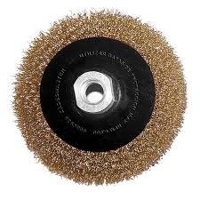 CEPILLO CONICO DE ALAMBRE RIZADO 150mm CROSSMASTER