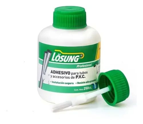Adhesivo disolvente para tuberías PVC 250 CM2 losung