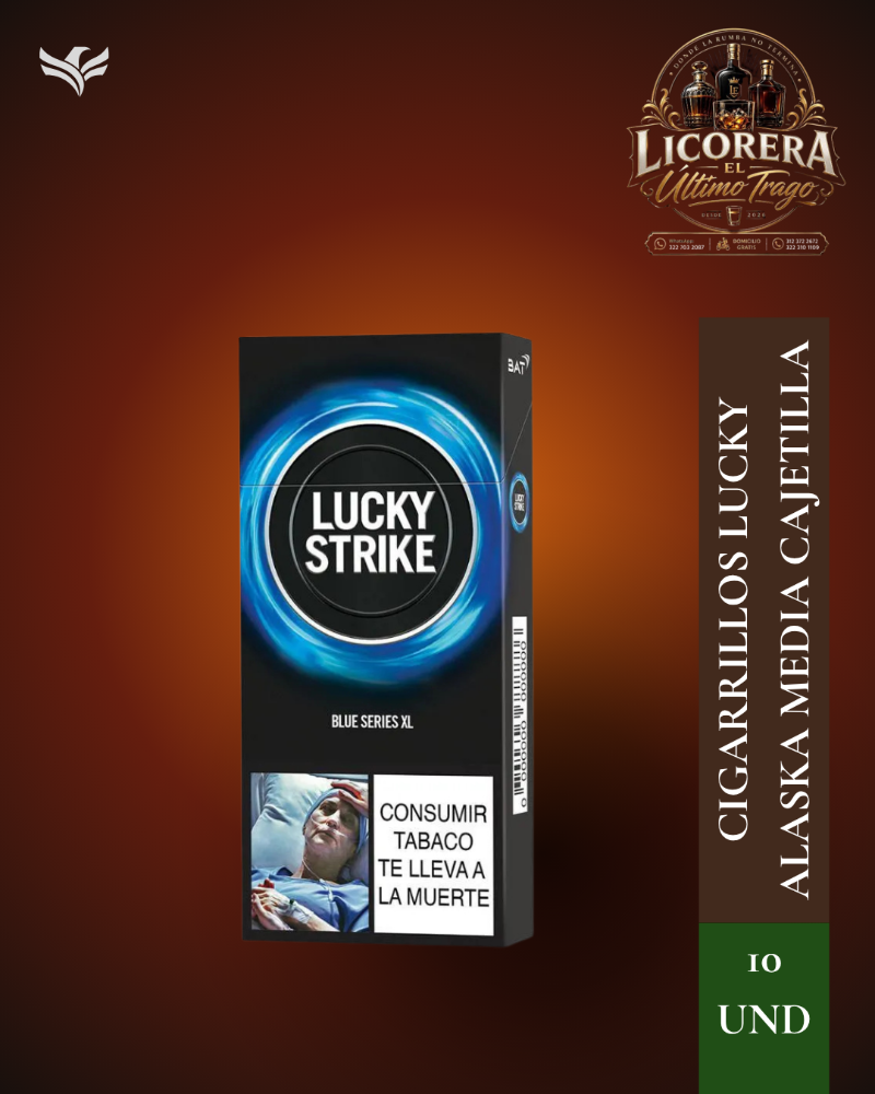 Cigarrillos LUCKY Alaska media cajetilla (10 und)
