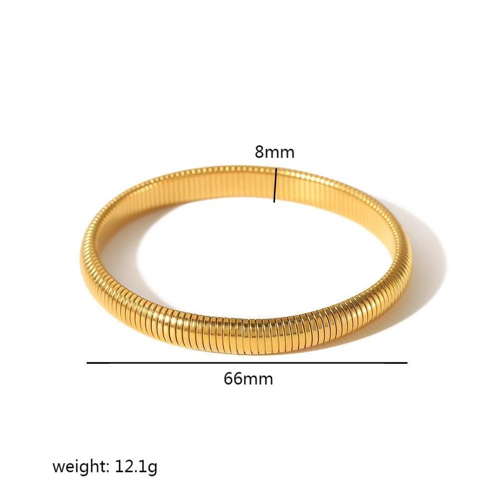 Brazalete Rígido Números Romanos oro 1