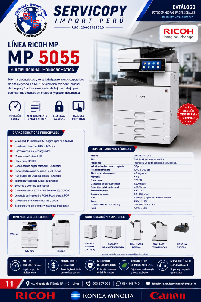 Fotocopiadora Ricoh MP5055