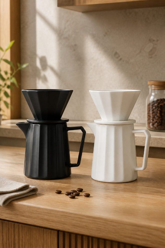 SET V60 + SERVER CERAMICA NEGRO CC251675N