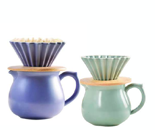 SET CERAMICA ORIGAMI BASE MADERA + SERVER ZM251676