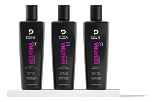 punta de diamante kit de keratina 250 ml los tres pasos
