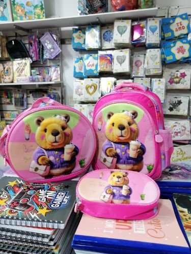 Combo morral 14p + cartucho + lonche